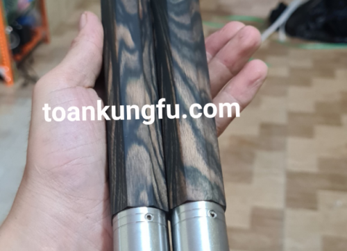 CÔN NHỊ KHÚC GỖ CẨM THỊ XANH 8 CẠNH DÂY XÍCH